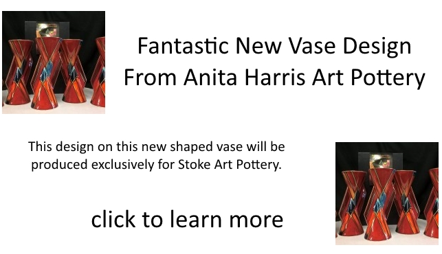 FANTASTIC NEW VASE DESIGN FROM ANITA HARRIS ART POTTERY