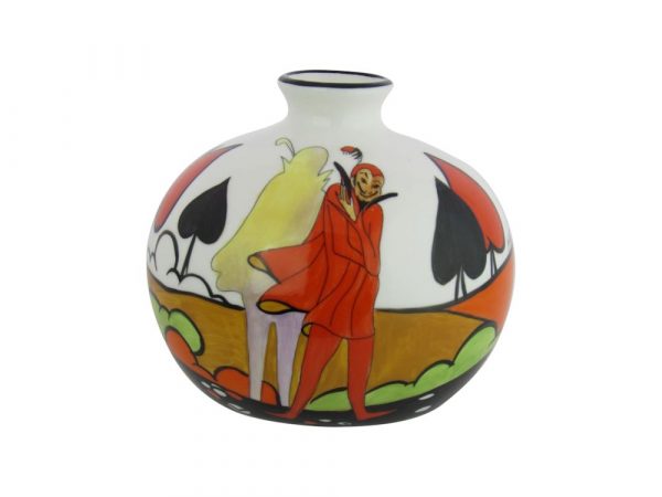 Marie Graves Hand Painted Pottery Vase The Mephisto Design