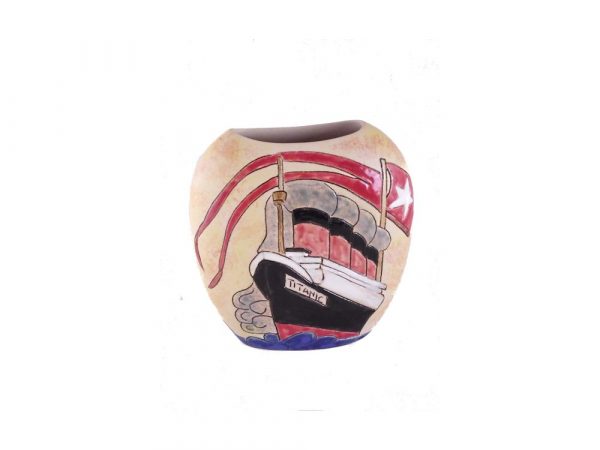 Burslem Pottery Vase Titanic Design