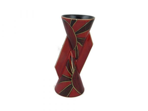 23cm Yo Yo Hand Painted Vase Deco Ray Design