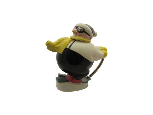 Moorland Pottery Collectable Teapot The Skier Design