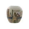 Hand Painted Vase Stoke Potteries Design