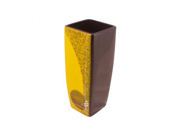 Alan Clarke Ceramic Art Vase Yellow Serenity Design