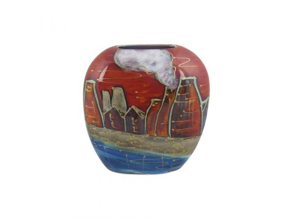 12cm Purse Vase Potteries Past Design