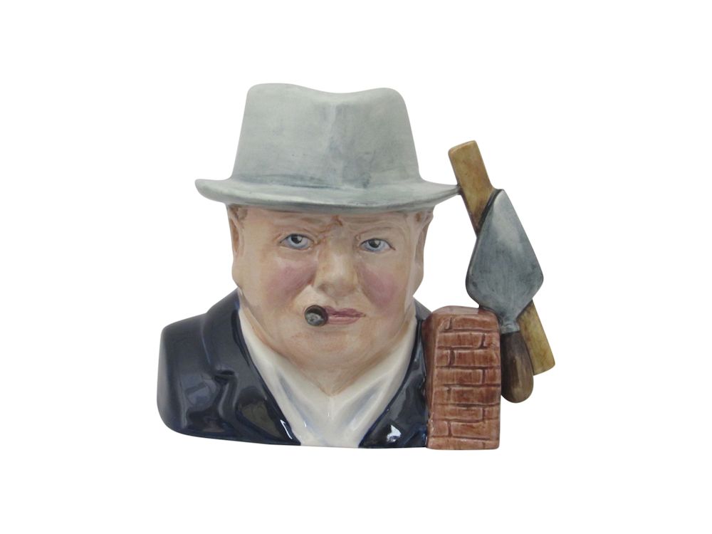 Winston Churchill Toby Jug Bricklayer Design New Version