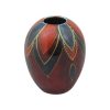 15cm Delta Vase Autumn Petals Design