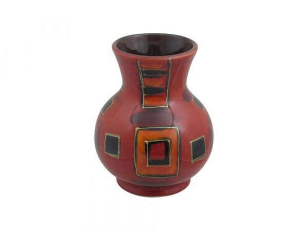 14cm Trojan Vase Inca Square Design L/E 1/1
