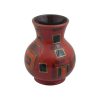 14cm Trojan Vase Inca Square Design L/E 1/1