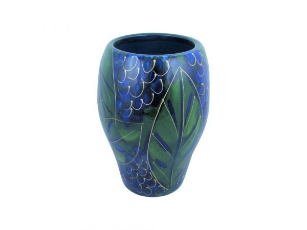 Blueberry Design Hand Thrown Vase Anita Harris Art Pottery