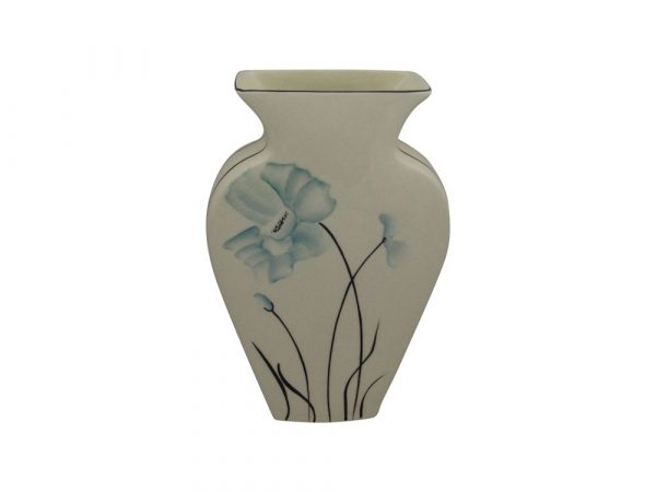 Emma Bailey Ceramics Vase Teal Poppy Design