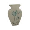 Emma Bailey Ceramics Vase Teal Poppy Design