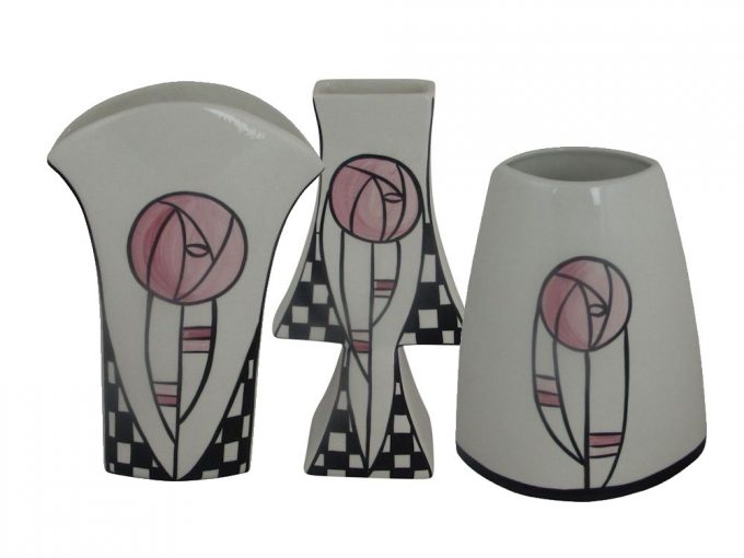 Lorna Bailey Macintosh and Glasgow Rose Vases