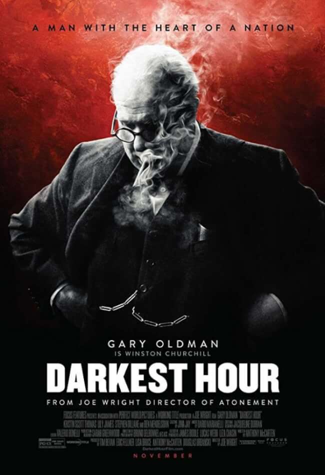 darkest hour winston churchill poster