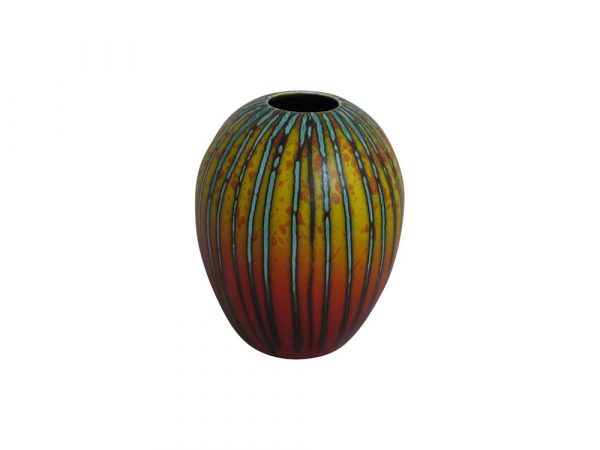Brimstone Design Delta Shaped Vase by Anita Harris Art Pottery