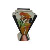 Marie Graves Ceramic Artist Fan Vase Cliff Cottage Design