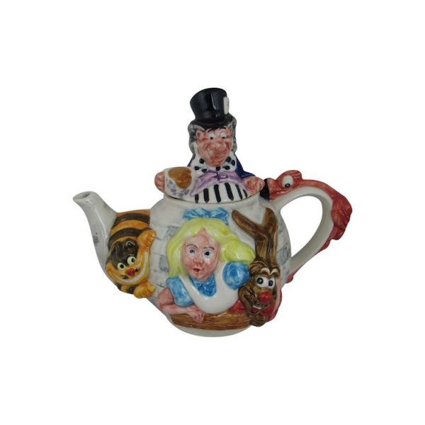 Alice in Wonderland Teapot Paul Cardew Design Stoke Art Pottery