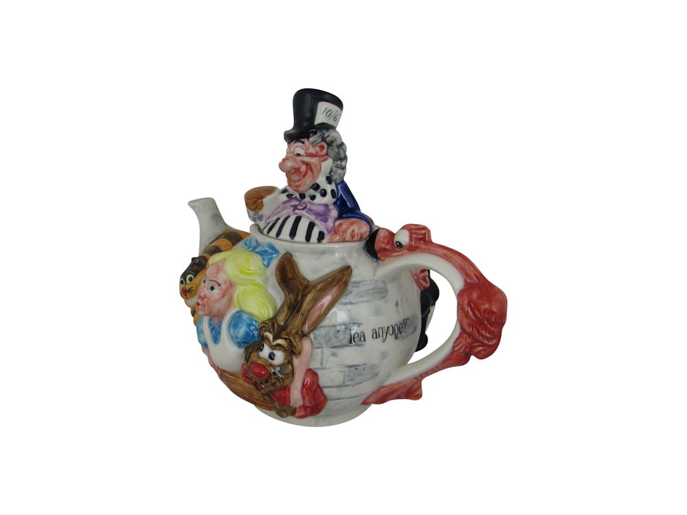 Alice in Wonderland Teapot Paul Cardew Design Stoke Art Pottery