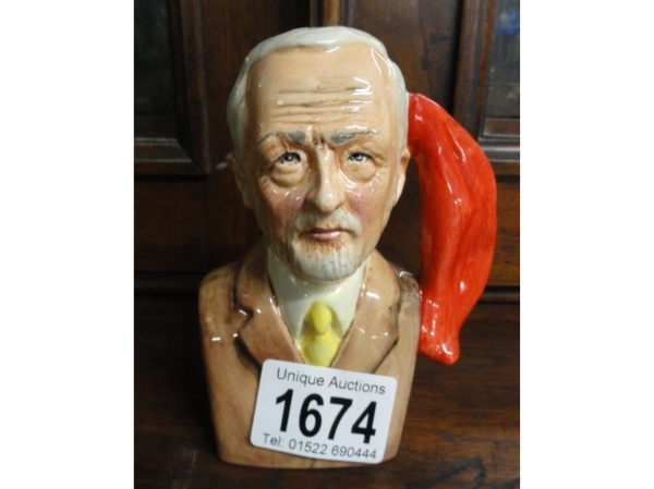 Corbyn Jug Character Jug Colourway Fetches £60 at Auction