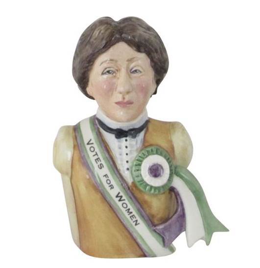 Emmeline Pankhurst Toby Jug Bairstow Pottery