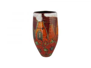 Anita Harris Art Pottery 24cm Vase Potteries Poppies Design