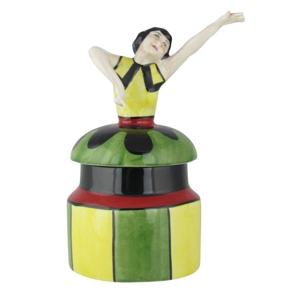 Lorna Bailey Deco Flapper Girl Lidded Pot