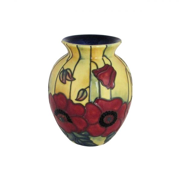 Old Tupton Ware 10cm Vase Yellow Poppy Design