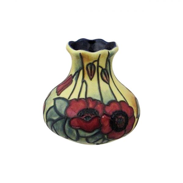 Yellow Poppy Small Squat Vase by Old Tupton Ware