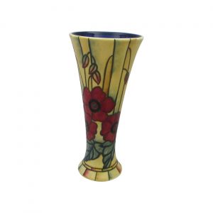 Yellow Poppy Design Flared Vase by Old Tupton Ware