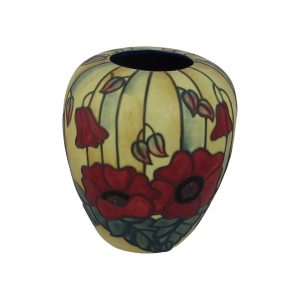 Old Tupton Ware 6 inch Vase Yellow Poppy Design