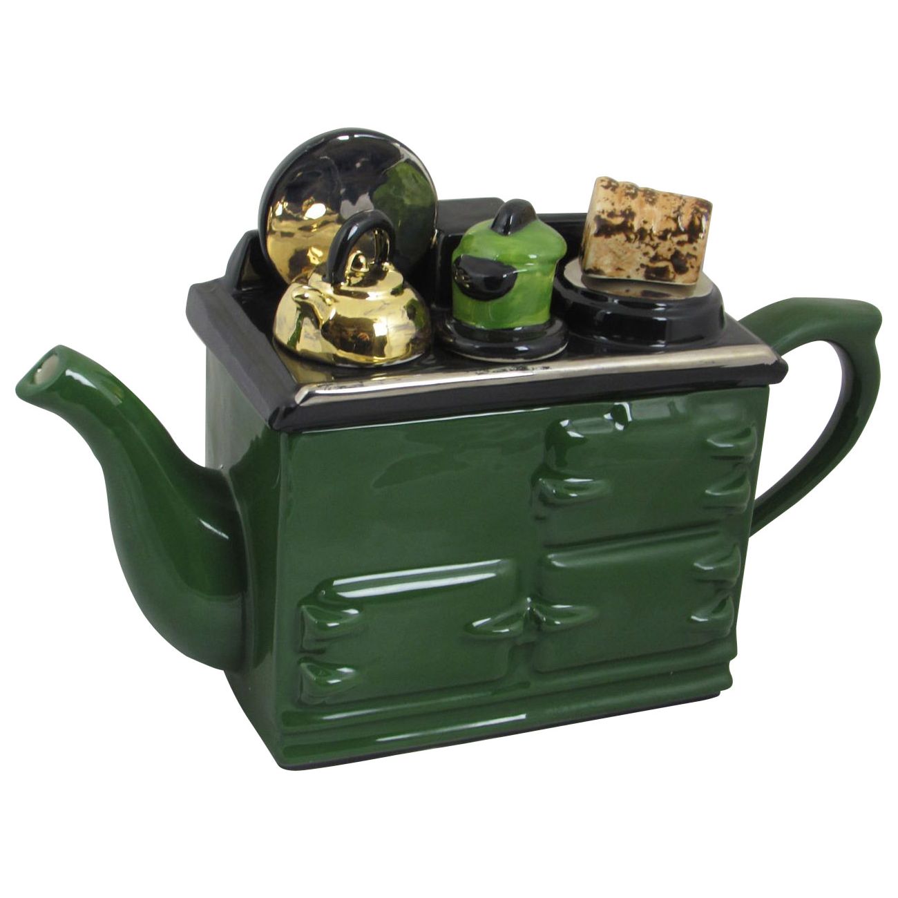 AGA Cooker Baking Day Collectable Teapot Stoke Art Pottery