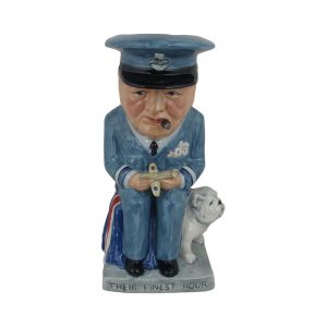 Winston Churchill Air Commodore Toby Jug by Bairstow Pottery