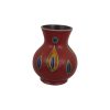 Anita Harris Art Pottery 14cm Vase Blue Jewel Design.