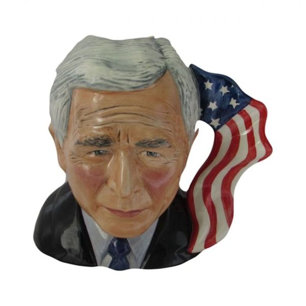 George W Bush Large Character Jug Bairstow Pottery