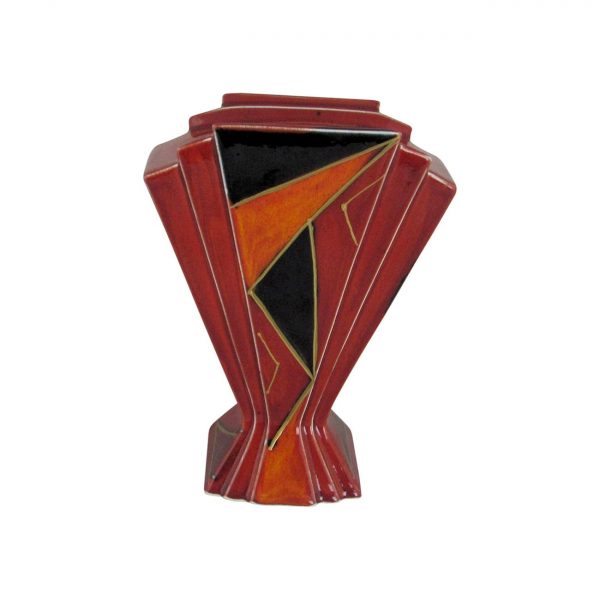 Eclipse Design One Fan Vase Anita Harris Art Pottery