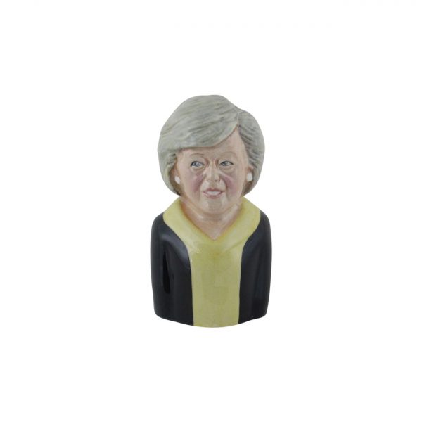 Theresa May Toby Jug Yellow Colourway Bairstow Pottery