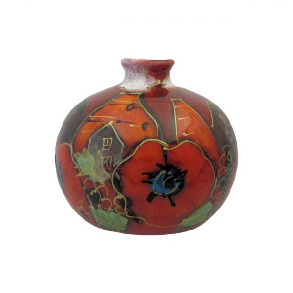 Anita Harris Art Pottery 10cm Vase Potteries Poppy Design