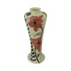 Burslem Pottery 26cm Round Stoneware Vase Poppy Design