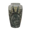 Statue of Liberty Design Vase Burslem Pottery.