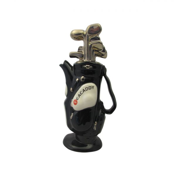 Golf Bag Medium Teapot Black Colourway Ceramic Inspirations