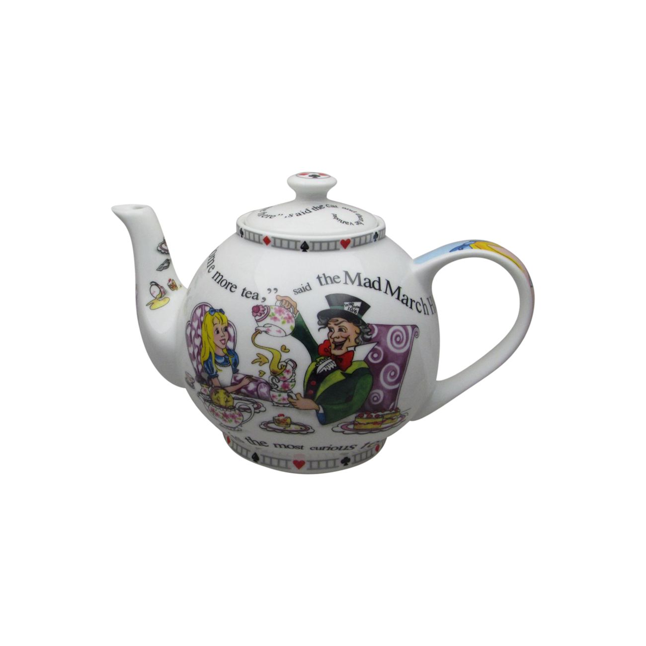 Alice in Wonderland 4 Cup Teapot Paul Cardew Stoke Art Pottery