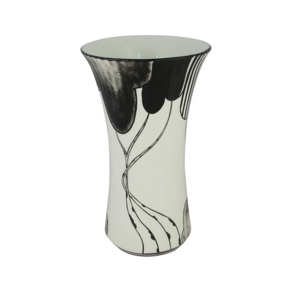 Emma Bailey Ceramics Vase Black Deco Trees Design