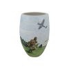 Tony Cartlidge Ceramic Artist Vase Chocs Away Design