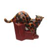 Cougar Figure Hot Coals Design Anita Harris Art Pottery