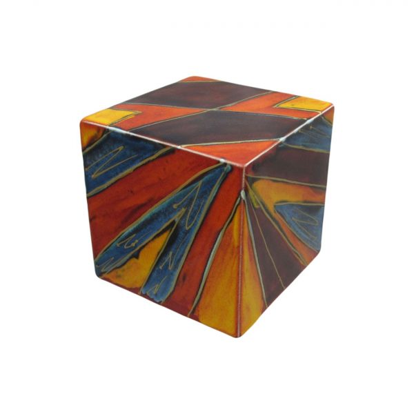 Decorative Cube Lightning Design Anita Harris Art Pottery