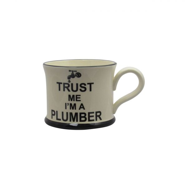 Moorland Pottery Mug Trust Me I'm A Plumber