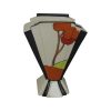 Marie Graves Ceramic Artist Fan Vase Red Brook Cottage Design