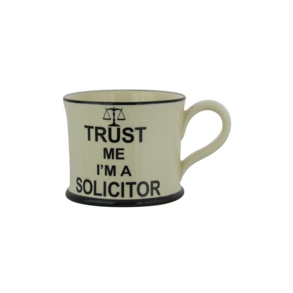 Moorland Pottery Mug Trust Me I'm A Solicitor