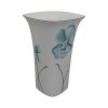 Emma Bailey Ceramics Square Vase Teal Poppy Design