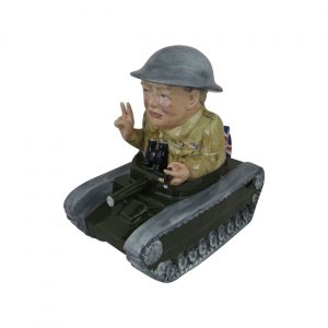 Winston Churchill Tank Figure Bairstow Pottery