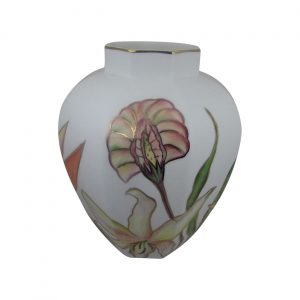 Emma Bailey Ceramics Hexagon Vase Tropical Fruit Design